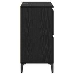vidaXL Buffets 3 Pièces Chêne noir 60 x 35 x 70 cm Bois d'ingénierie