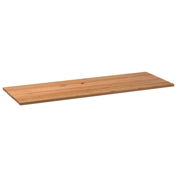 vidaXL Dessus de table marron clair bois chêne massif rectangulaire