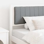 vidaXL Tête de lit capitonnée avec tête de lit Blanc 90 cm Pin massif