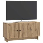 vidaXL Meuble TV 99 x 34 5 x 50 cm Chêne artisanal Bois d'ingénierie