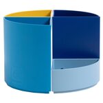 Pot À Crayons Modulable The Quarter Bee Blue - Couleurs Assorties - X 3 - Exacompta