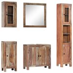 vidaXL Ensemble de salle de bain 5 Pièces Bois d'acacia massif