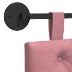 vidaXL Tête de lit suspendue Rose Velours