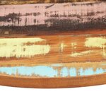 vidaXL Dessus de table rond 50 cm 25-27 mm Bois de récupération solide