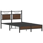 vidaXL Cadre de lit sans matelas chêne marron 120x200 cm