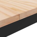 vidaXL Table basse Naturel 100 x 100 x 45 cm Bois de pin massif