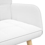 vidaXL Sofa 2 places Blanc 115 x 61 x 87 cm Tissu