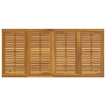 Table de jardin vidaXL 200x90x75 cm en bois solide d'acacia et métal
