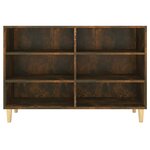 vidaXL Buffet chêne fumé 103 5x35x70 cm bois d'ingénierie