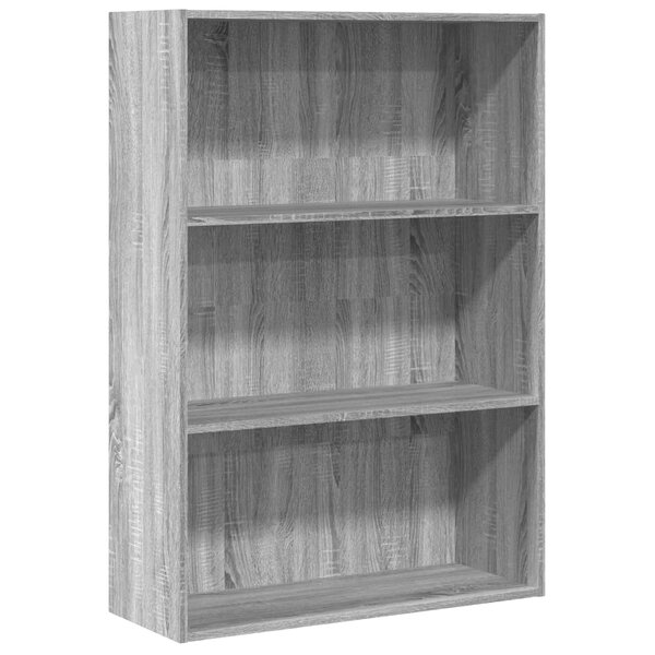 vidaXL Bibliothèque sonoma gris 80x30x114 cm bois d'ingénierie