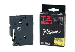 Ruban extra solide tze-s651 24mm noir/jaune brother