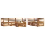vidaXL Ensemble de canapés d'extérieur 6 pc Naturel