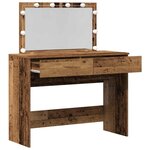 vidaXL Coiffeuse Bois Ancien 100 x 40 x 120 cm Bois d'ingénierie