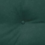 vidaXL Coussin de Dos Vert foncé 180 x 24 x 50 cm Velours