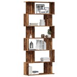 vidaXL Bibliothèque vieux bois 80x24x192 cm bois d'ingénierie