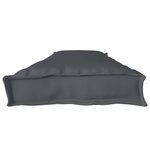 vidaXL Set de coussins de palette 2 Pièces Anthracite 180 x 40 x 8 cm
