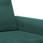 vidaXL Ensemble de canapés 2 Pièces avec coussins vert foncé velours