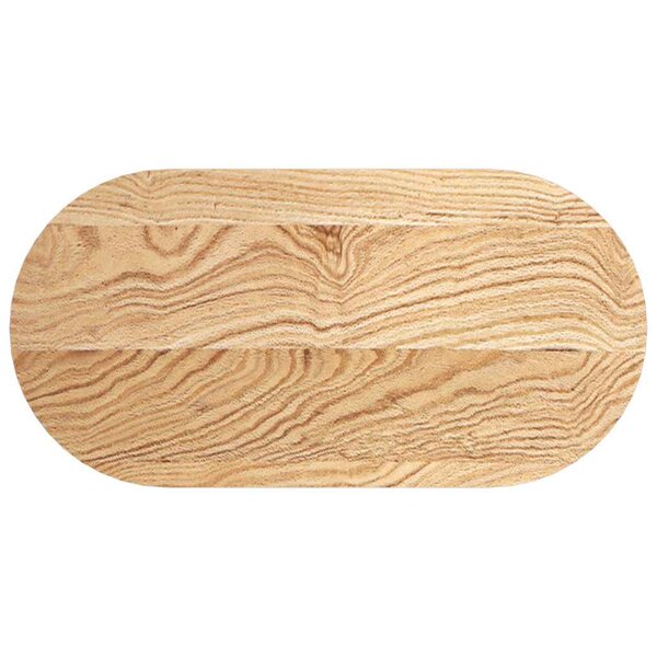 vidaXL Dessus de table 80x40x4 cm bois de chêne massif ovale