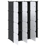vidaXL Cubes de rangement 12 Pièces avec tiges de suspension PP