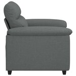 vidaXL Fauteuil gris foncé 100x81x84 cm tissu