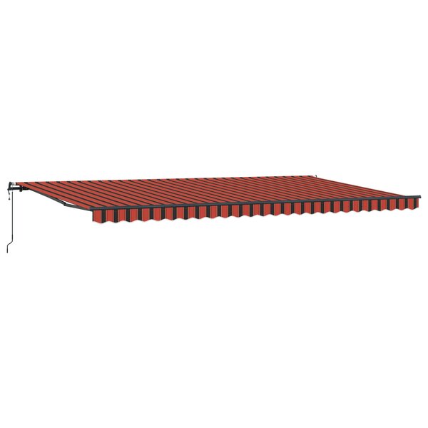 vidaXL Auvent Rétractable Automatique Orange et Marron 600x300 cm