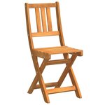 vidaXL Ensemble bistro de jardin 5 Pièces Marron Bois d'acacia massif