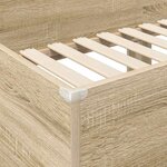 vidaXL Lit Superposé pour Enfants Chêne Sonoma 100 x 200 cm