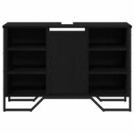 vidaXL Cabinet de Lavabo Chêne noir 91 x 35 x 60 cm Bois d'ingénierie