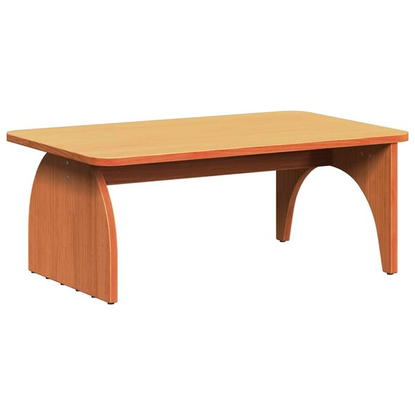 vidaXL Table basse Brun cire 80 x 50 x 31 cm Bois massif en pin