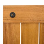 vidaXL Tapis de bain Uni Marron 50 x 50 cm bois