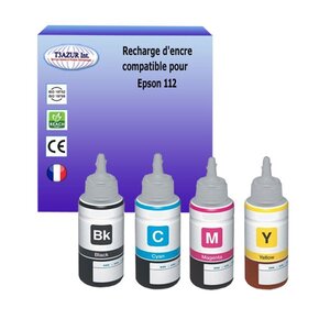 4 Encres compatibles avec Epson 112 - T3AZUR