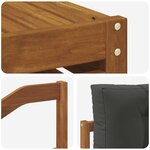 vidaXL Ensemble de canapés d'extérieur 7 pc Naturel et Anthracite