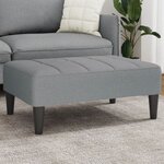 vidaXL Repose-pied gris clair 77x55x31 cm tissu