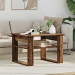 vidaXL Table basse Bois ancien 64 x 54 x 44 cm Bois d'ingénierie