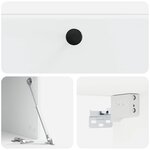 vidaXL Meuble TV mural 59 5 x 41 x 30 cm Blanc Bois d'ingénierie