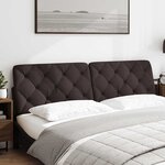 vidaXL Coussin de tête de lit marron foncé 180 cm tissu