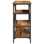 vidaXL Table Console avec étagère Bois ancien 100 x 35 x 75 cm