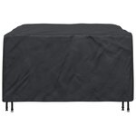vidaXL Housse pour mobilier d'extérieur Noir 150 x 150 x 75 cm 600D