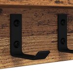 vidaXL Porte-manteau mural Bois ancien 80 x 10.5 x 10.5 cm