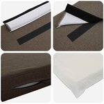 vidaXL Tête de lit capitonnée Marron et Taupe 135 cm Pin massif