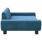 vidaXL Canapé pour enfants bleu 100x54x33 cm velours