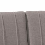 vidaXL Tête de lit capitonnée Taupe 140 cm Pin massif