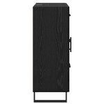 vidaXL Buffet Chêne noir 69 5 x 34 x 90 cm Bois d'ingénierie et fer