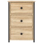vidaXL Tables de chevet 2 Pièces chêne sonoma 40x36x60 cm bois ingénierie