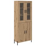 vidaXL Haut Armoire Montage mural Chêne artisanal 69 5 x 34 x 180 cm