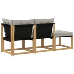 vidaXL 3 pc Unité de canapé sectionnel Blanc