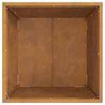 Braise de feu vidaXL Carré 50x50x30 cm en acier anti-intempéries