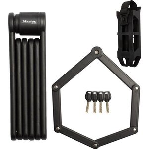 Antivol Vélo Pliable 8335EURDPRO acier trempé  4 Clés  support inclus