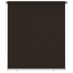 vidaXL Store roulant d'extérieur 200x230 cm Marron PEHD