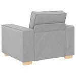 vidaXL Canapé Fauteuil Gris Nuage 60 cm Tissu